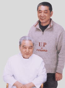 創作者 佐藤久三 と タオ気功整体研究所所長 今岡啓